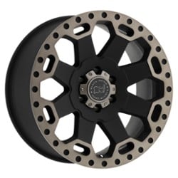 Black Rhino Warlord 17x9 6x135 12 ET 87.1 CB Matte Black with Machined Dark Tint Lip