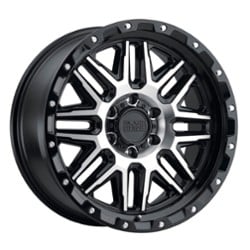 Black Rhino Alamo 18x9 6x120 12 ET 67.1 CB Gloss Black W/Machined Face & Stainless Bolts