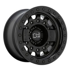 Black Rhino Avenger 17x8.5 5x127 -32 ET 71.6 CB Matte Black with Black Hardware