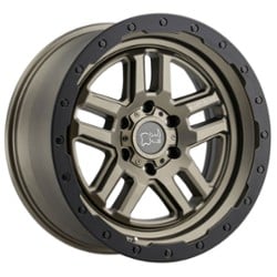 Black Rhino Barstow 17x9.5 5x139.7 0 ET 78.1 CB Matte Bronze with Matte Black Lip Ring