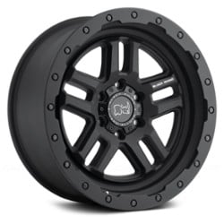 Black Rhino Barstow 17x9.5 5x127 -18 ET 71.6 CB Textured Matte Black