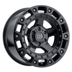 Black Rhino Cinco 18x9.5 6x139.7 -18 ET 112.1 CB Gloss Black with Stainless Bolt