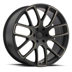 Black Rhino Kunene 22x9.5 6x135 30 ET 87 CB Matte Black with Dark Tint Milled Spokes