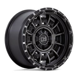 Black Rhino Legion 17x9 5x127 -12 ET 71.5 CB Matte Black w/Gray Tint