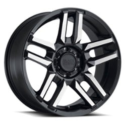 Black Rhino Mesa 18x9 5x127 -18 ET 71.6 CB Matte Black W/Machined Face