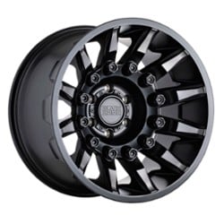 Black Rhino Mission 20x11.5 5x127 -44 ET 71.6 CB Matte Black W/Machined Tinted Spokes