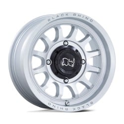 Black Rhino Rapid UTV 14x7 4x137 10 ET 110.1 CB Hyper Silver w/Machined Face