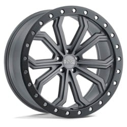 Black Rhino Trabuco 22x10 5x112 40 ET 66.6 CB Matte Gunmetal with Black Lip