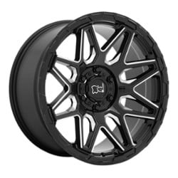 Black Rhino Shockwave 20x9.5 5x127 -18 ET 71.6 CB Black Milled