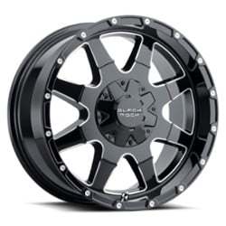 Black Rock Black Rock 904B 17x9 5x114.3/5x127 12 ET 73.1 CB Gloss Black/Milled Edges