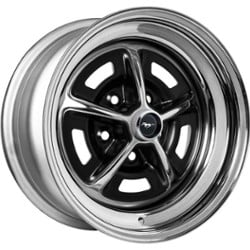 Boyd Coddington 54 Series Magnum/Cap 15x7 5x114.3 6 ET 73 CB Chrome Black