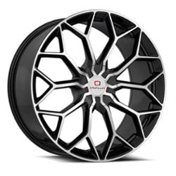 Cavallo CLV-44 18x8 4x100/4x114.3 35 ET 74.1 CB Gloss Black Machined