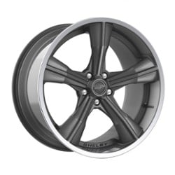 Carroll Shelby CS 11 20x9.5 5x114.3 40 ET 70.7 CB Gunmetal w/Polished Lip