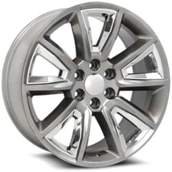 O.E. Revolution C-08 26x10 6x139.7 31 ET 78.1 CB Silver w/ Chrome Inserts