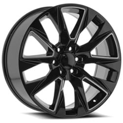 O.E. Revolution C-14 22x9 6x139.7 31 ET 78.1 CB Gloss Black Machined