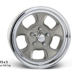 E-T Wheels Gasser 15x4.5 3.125 ET 73 CB Machined