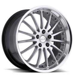 Coventry Whitley 20x10 5x120.65 25 ET 73.9 CB Hyper Silver with Mirror Cut Lip