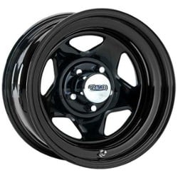 Cragar 365 V-5 15x7 5x114.3 -6 ET 83.8 CB Gloss Black Powdercoated