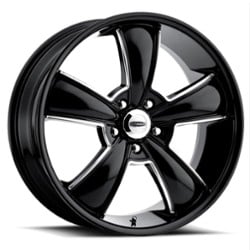 Cragar 615BMBC Modern Muscle 18x8 5x120 28 ET 67.1 CB Black w/Machined Accents