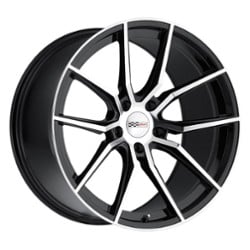 Cray Spider 19x11 5x120.65 76 ET 70.3 CB Gloss Black with Mirror Cut Face