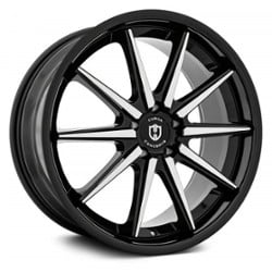 Curva C24 20x9 Blank 5 Lug 35 ET 73.1 CB Gloss Black Machine Face