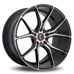 Curva C42 20x8.5 5x114.3 35 ET 73.1 CB Black with Machined Face