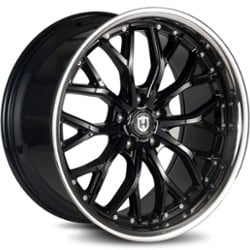 Curva CFF76 20x8.5 5x114.3 35 ET 73.1 CB Black Stainless Lip