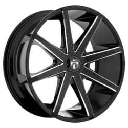 Dub Push (S109) 20x8.5 5x115/5x120.65 10 ET 72.56 CB Gloss Black / Milled