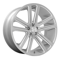 Dub Flex (S254) 26x10 6x139.7 30 ET 78 CB Gloss Silver with Brushed Face