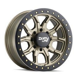 Dirty Life 9303 DT-1 Simulated Beadlock 17x9 5x127 -38 ET 78.1 CB Satin Gold