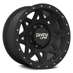 Dirty Life Theory 9305 17x9 5x127 -12 ET 78.1 CB Matte Black w/Matte Black lip