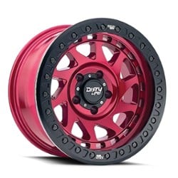 Dirty Life Enigma Race 9313 Beadlock 17x9 5x127 -38 ET 78.1 CB Crimson Candy Red