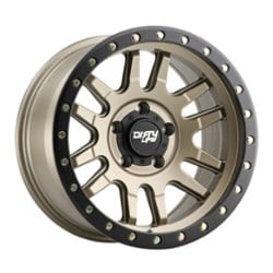 Dirty Life Canyon Pro 9309 17x9 5x127 -38 ET 71.5 CB Satin Gold with Black Lip