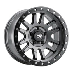 Dirty Life Canyon Pro 9309 17x9 5x127 -38 ET 71.5 CB Satin Graphite with Black Lip