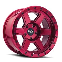 Dirty Life Compound 9315 18x9 5x127 -12 ET 78.1 CB Crimson Candy Red