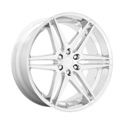 Dub Dirty Dog (S265) 24x10 6x135 30 ET 87.1 CB Chrome