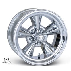 E-T Wheels Classic V 15x14 -64 to 88.9 ET 73 CB Polished