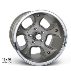 E-T Wheels Fueler (Custom) 14x4.5 3.375 ET 73 CB Polished