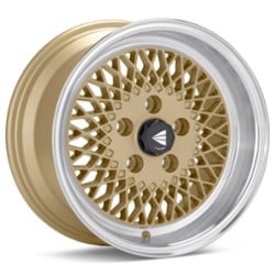 Enkei Enkei92 15x7 4x114.3 38 ET 72.56 CB Gold with Machined Lip