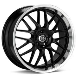 Enkei Lusso 18x7.5 5x110 42 ET 72.56 CB Black with Machined Lip