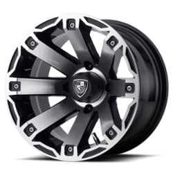 Fairway Alloy FA143 Rage 12x7 4x101.6 -47 ET 70.7 CB Machined Gloss Black