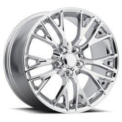 Factory Reproductions FR 22 C7 ZO6 Corvette 19x12 5x120.65 59 ET 70.3 CB Chrome