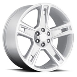 Factory Reproductions FR 34 Chevy Silverado 22x9 6x139.7 24 ET 78.1 CB Silverado Silver Machine Face