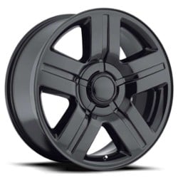 Factory Reproductions FR 37 Chevy TX Slvrado 24x10 6x139.7 31 ET 78.1 CB Gloss Black