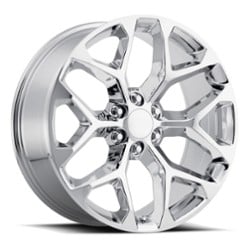 Factory Reproductions FR 59 Chevy Snowflake 20x9 6x139.7 27 ET 78.1 CB Chrome