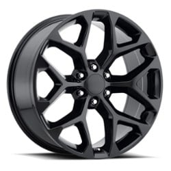 Factory Reproductions FR 59 Chevy Snowflake 20x9 6x139.7 27 ET 78.1 CB Gloss Black