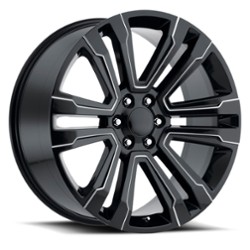 Factory Reproductions FR 72 Escalade 22x9 6x139.7 24 ET 78.1 CB Black Ball Milled