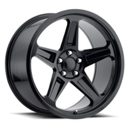 Factory Reproductions FR 73 Dodge Demon 20x9.5 5x115 12 ET 71.5 CB Gloss Black