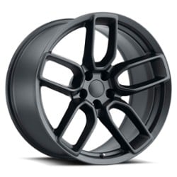 Factory Reproductions FR 74 Dodge Widebody 20x9.5 5x115 15 ET 71.5 CB Satin Black