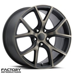 Factory Reproductions FR 75 Jeep Trackhawk 20x10 5x127 50 ET 71.5 CB Satin Black/Machined Face